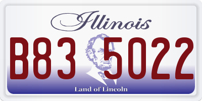 IL license plate B835022