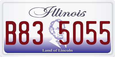 IL license plate B835055