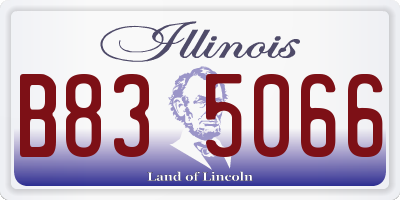 IL license plate B835066