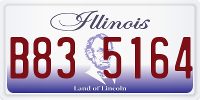 IL license plate B835164