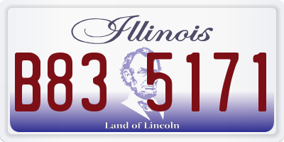 IL license plate B835171