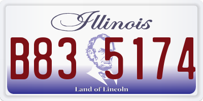 IL license plate B835174