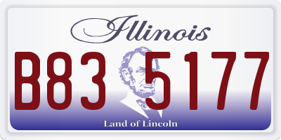 IL license plate B835177