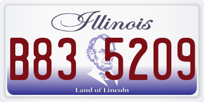 IL license plate B835209