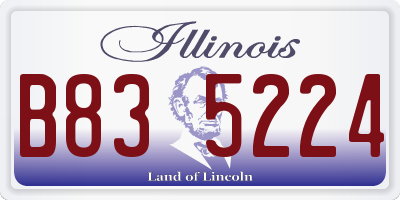IL license plate B835224