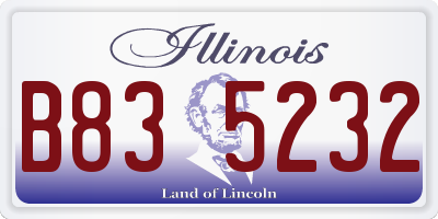 IL license plate B835232