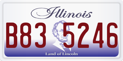 IL license plate B835246