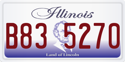 IL license plate B835270