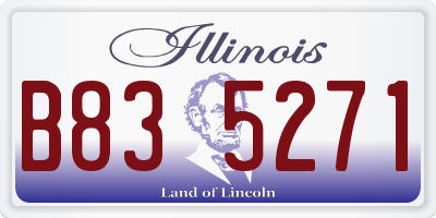 IL license plate B835271