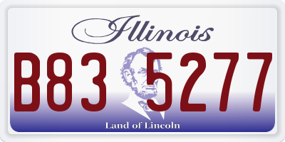 IL license plate B835277