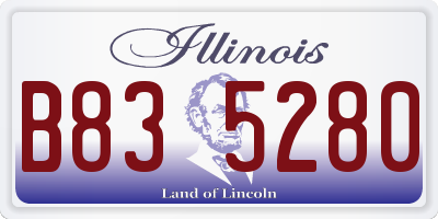 IL license plate B835280