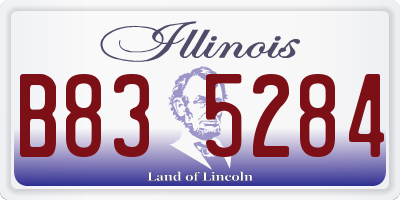 IL license plate B835284