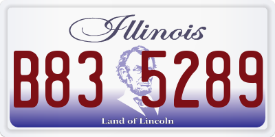 IL license plate B835289