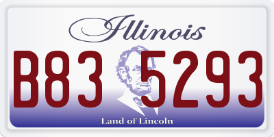IL license plate B835293