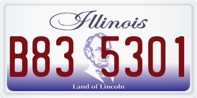 IL license plate B835301