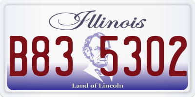 IL license plate B835302