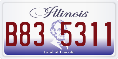 IL license plate B835311