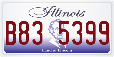 IL license plate B835399