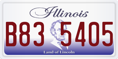 IL license plate B835405