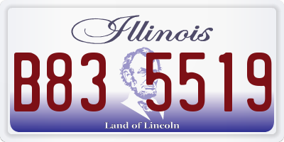 IL license plate B835519