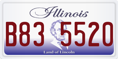 IL license plate B835520
