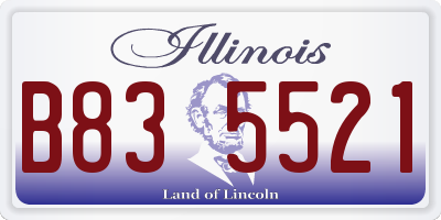 IL license plate B835521