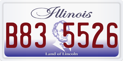 IL license plate B835526