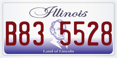 IL license plate B835528