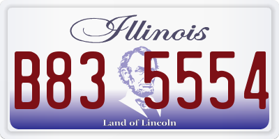 IL license plate B835554