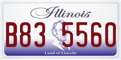 IL license plate B835560