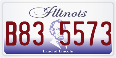 IL license plate B835573