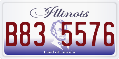 IL license plate B835576