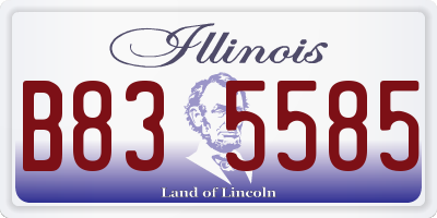 IL license plate B835585