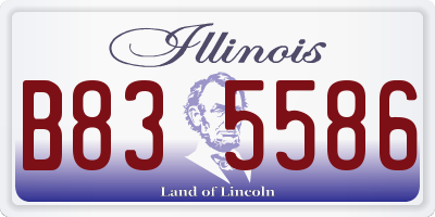 IL license plate B835586
