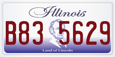 IL license plate B835629