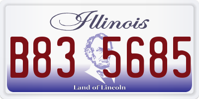 IL license plate B835685