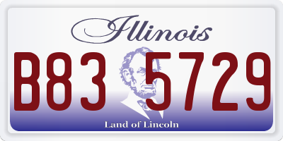 IL license plate B835729