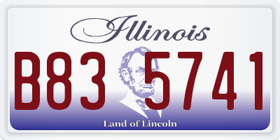 IL license plate B835741