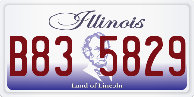 IL license plate B835829