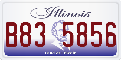 IL license plate B835856
