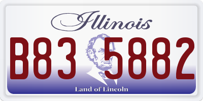 IL license plate B835882