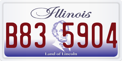 IL license plate B835904