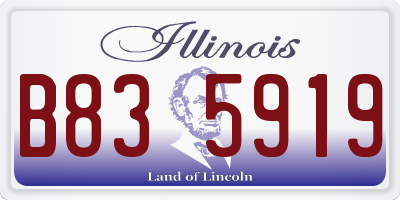 IL license plate B835919