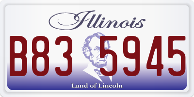 IL license plate B835945