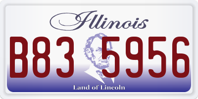 IL license plate B835956