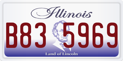 IL license plate B835969