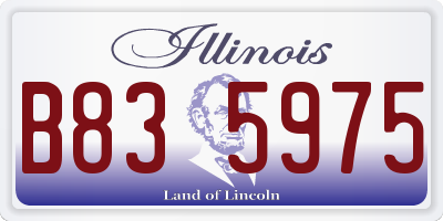 IL license plate B835975