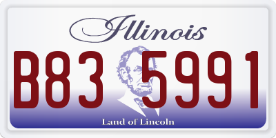 IL license plate B835991