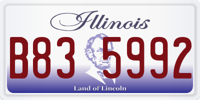 IL license plate B835992