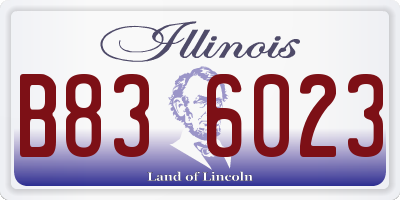 IL license plate B836023